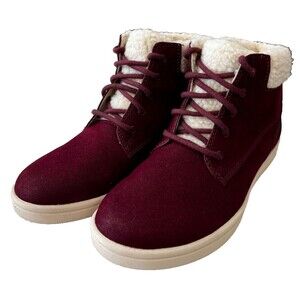 CLOUDSTEPPERS by Clarks Step Glow Jay Burgundy Bootie Shoes Womens Size 6.5